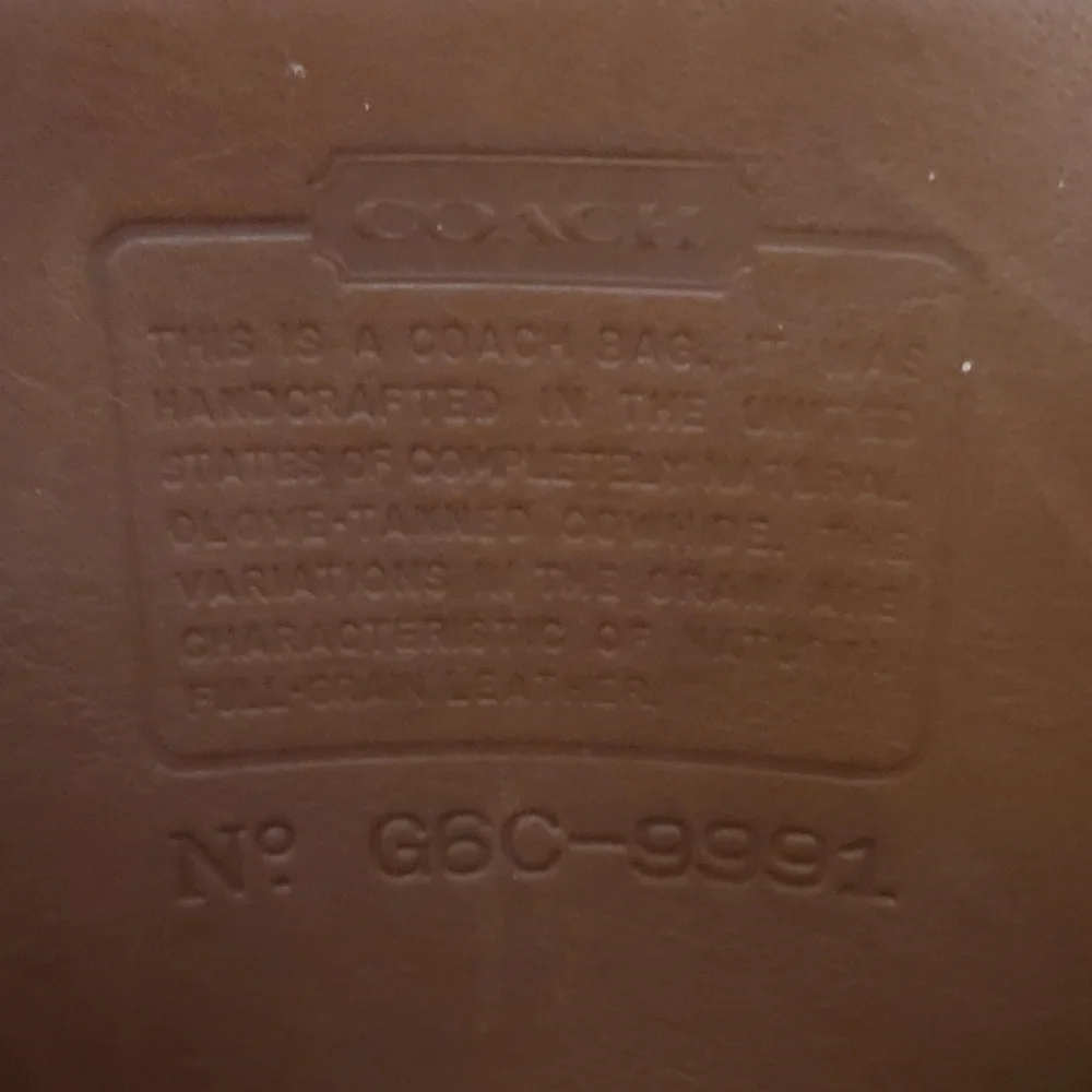 Vintage coach G6C-9991 leather lunch bag shoulder bag handbag brown - Picture 16 of 16